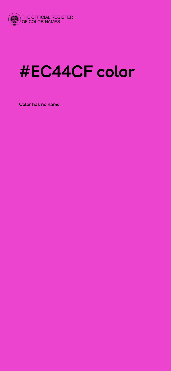#EC44CF color image