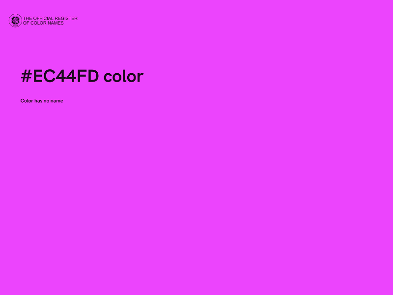 #EC44FD color image