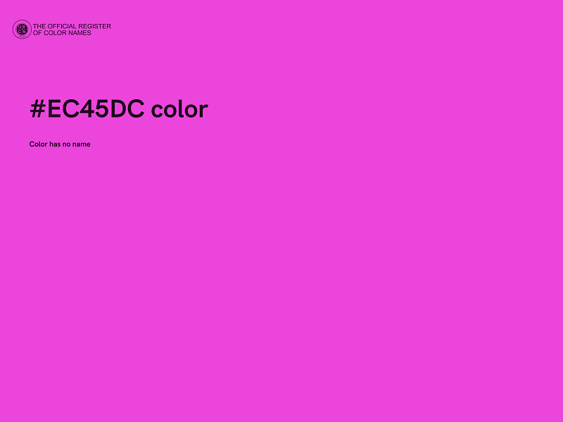 #EC45DC color image