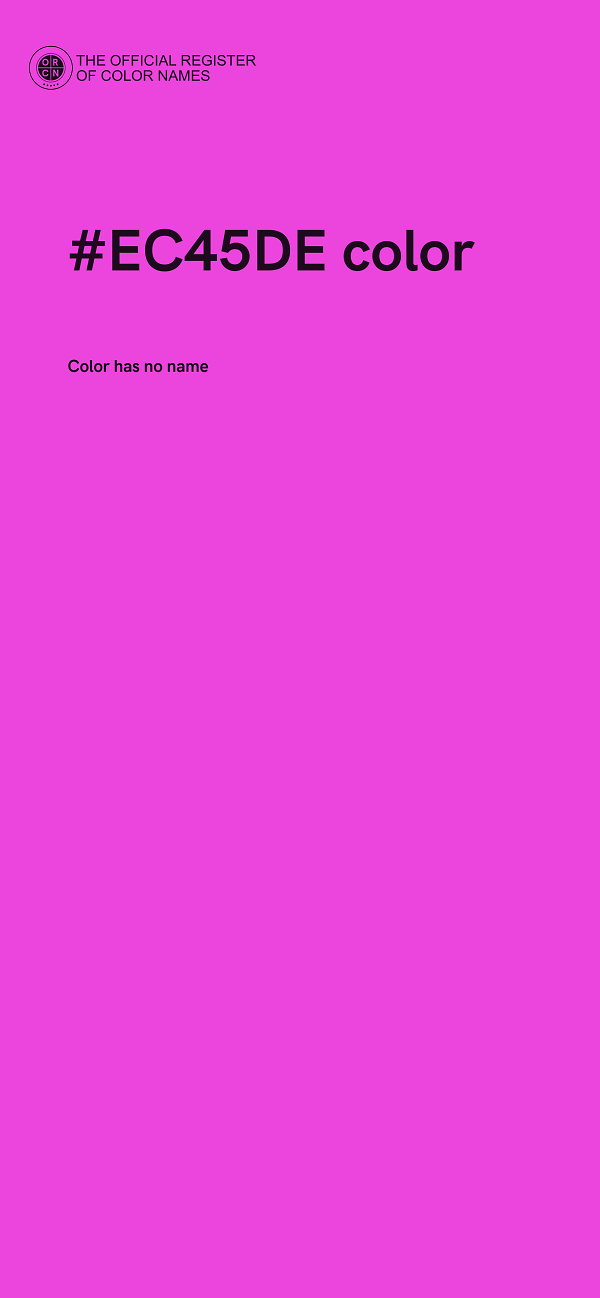 #EC45DE color image