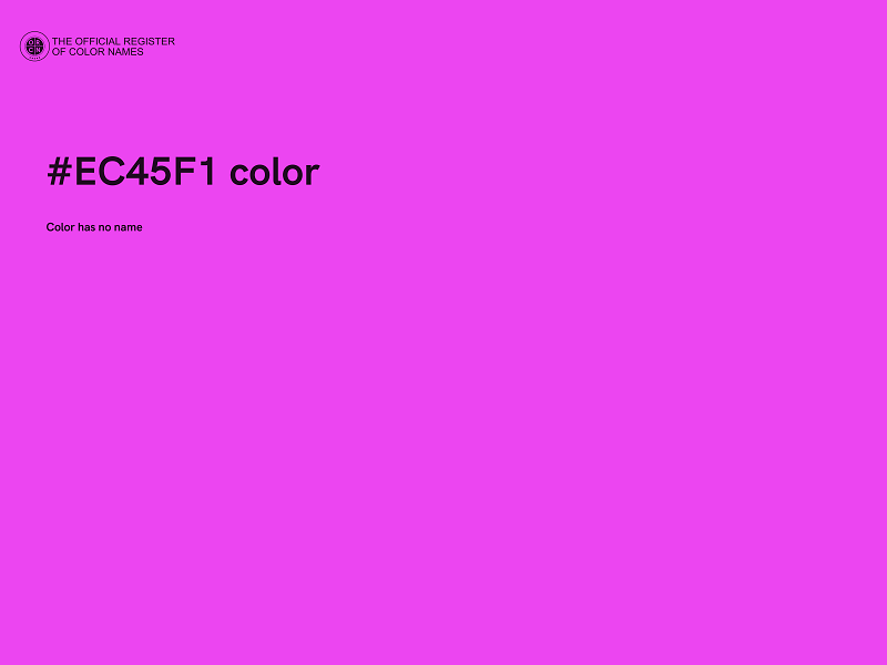 #EC45F1 color image