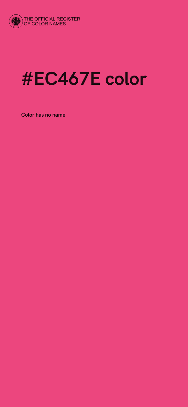 #EC467E color image