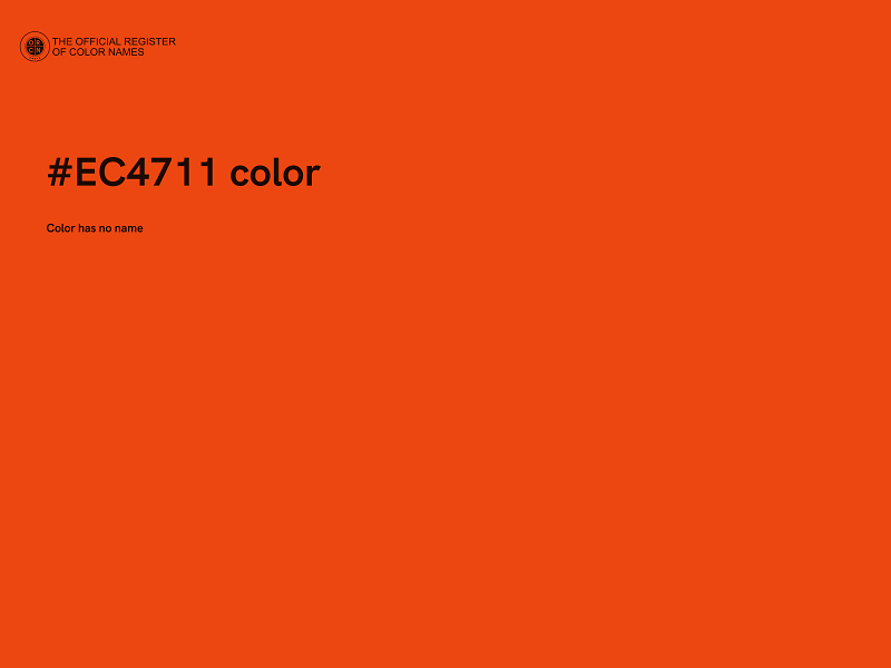 #EC4711 color image
