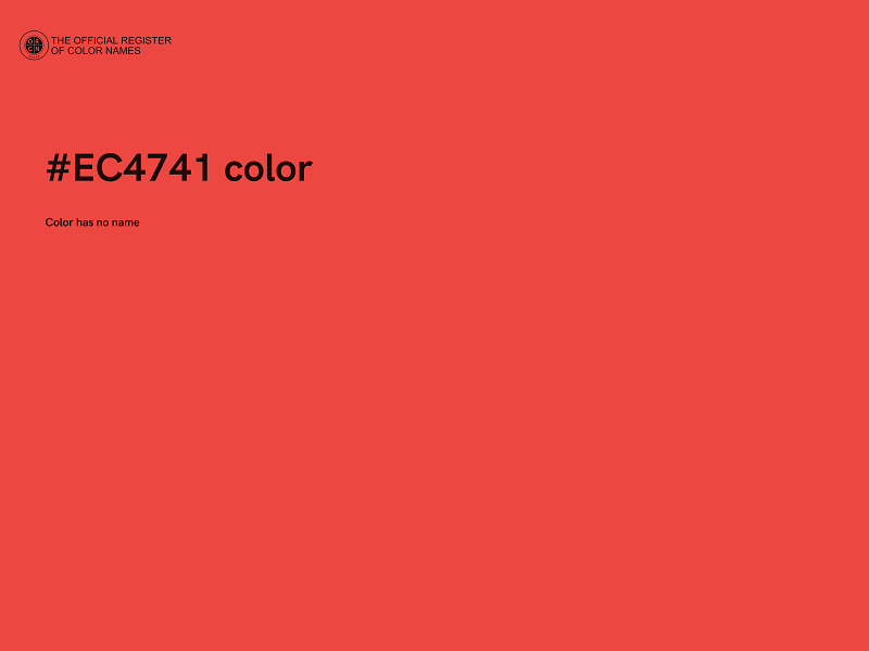 #EC4741 color image