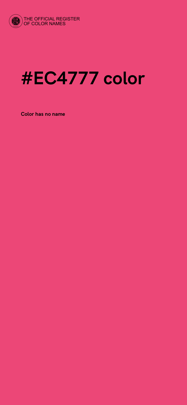 #EC4777 color image