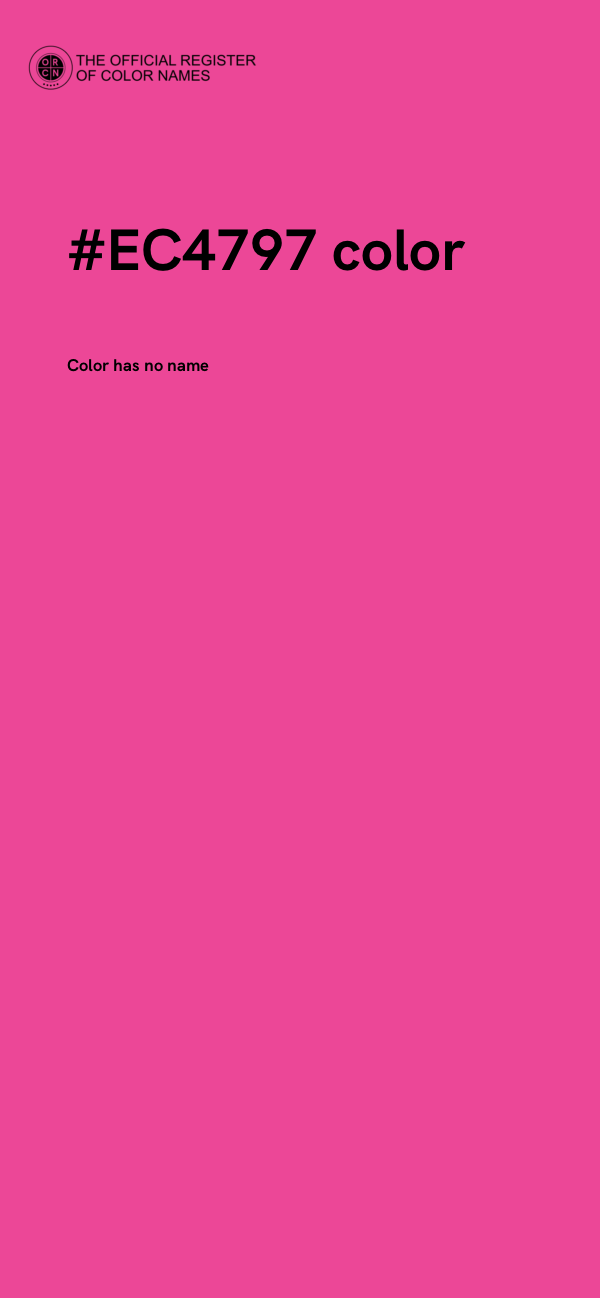 #EC4797 color image