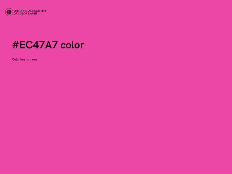 #EC47A7 color image