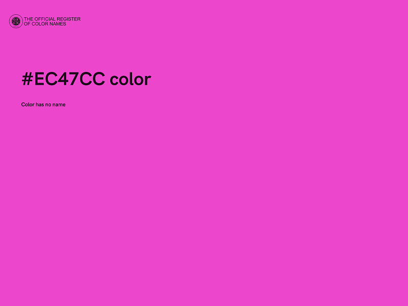 #EC47CC color image