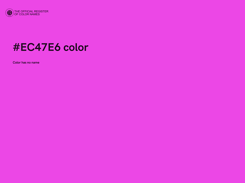 #EC47E6 color image