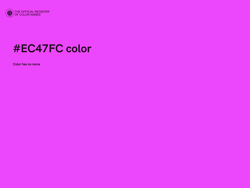 #EC47FC color image