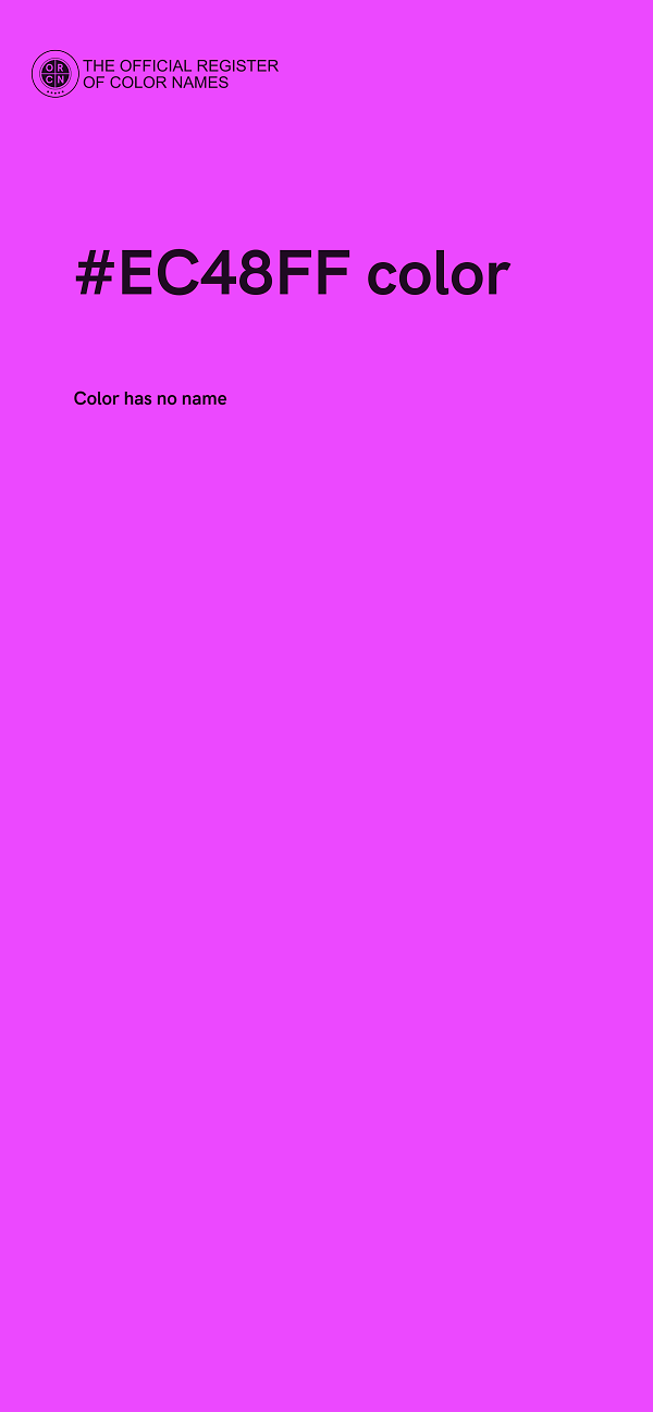 #EC48FF color image