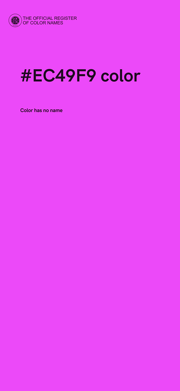 #EC49F9 color image