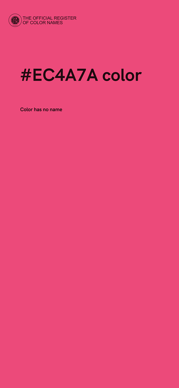 #EC4A7A color image