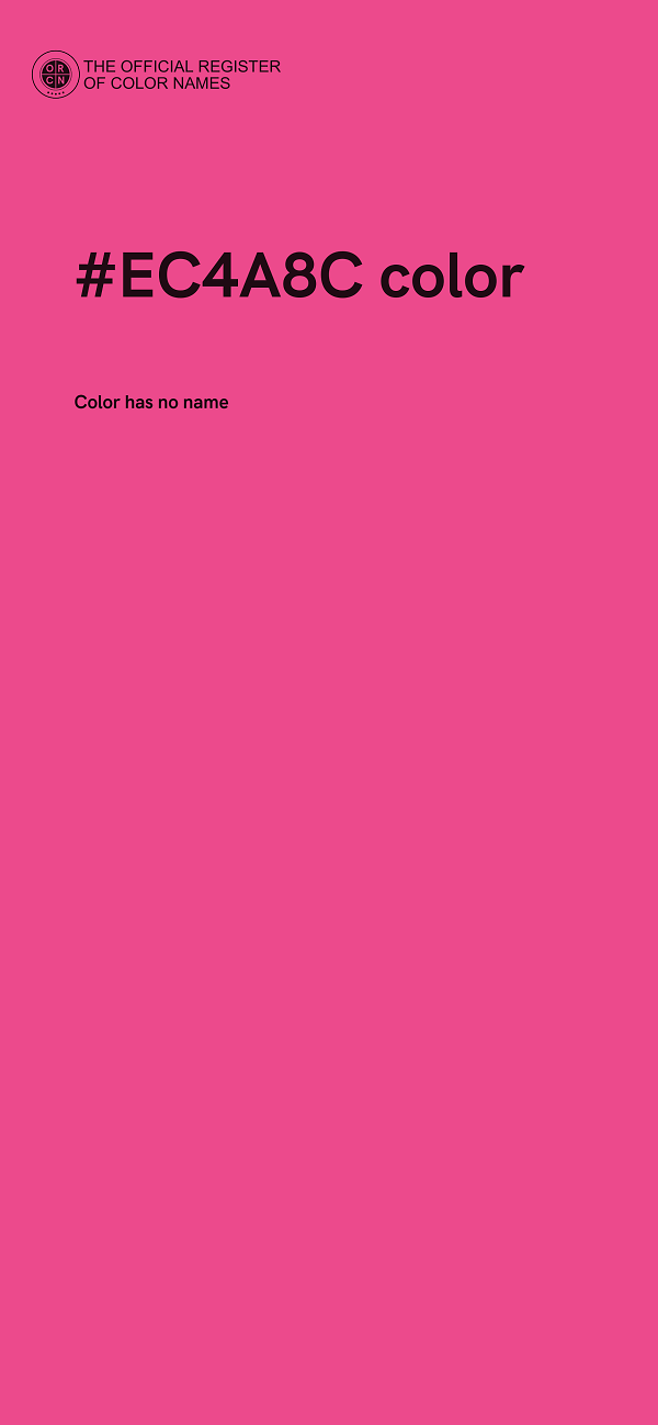 #EC4A8C color image