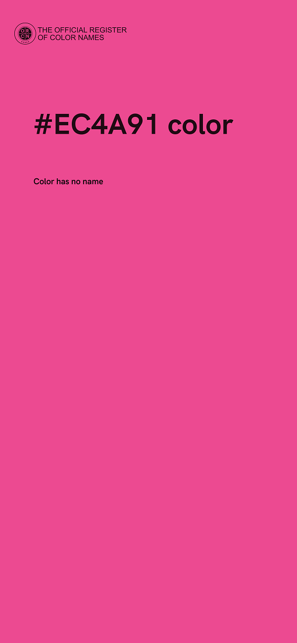 #EC4A91 color image