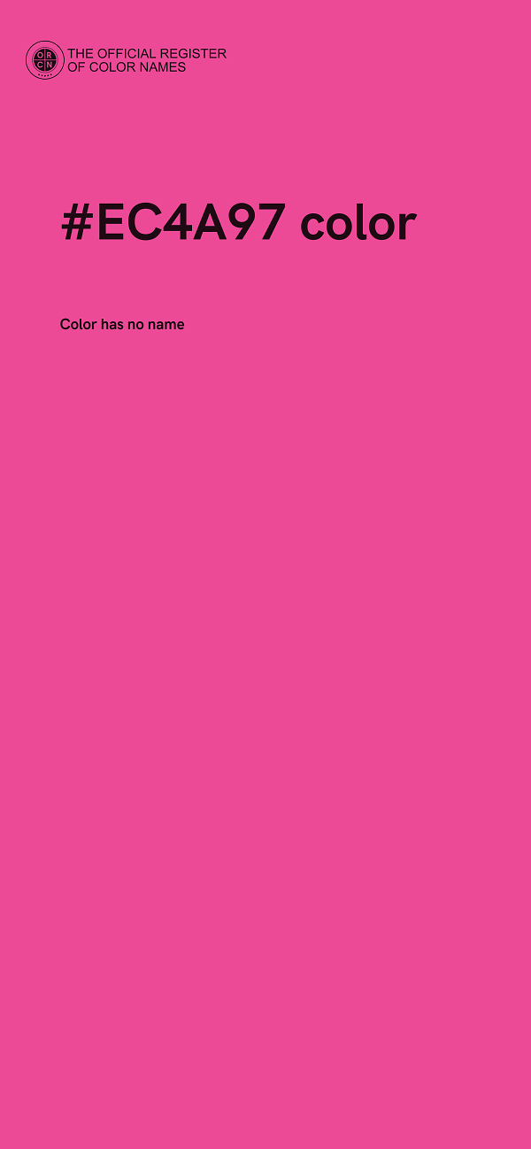 #EC4A97 color image