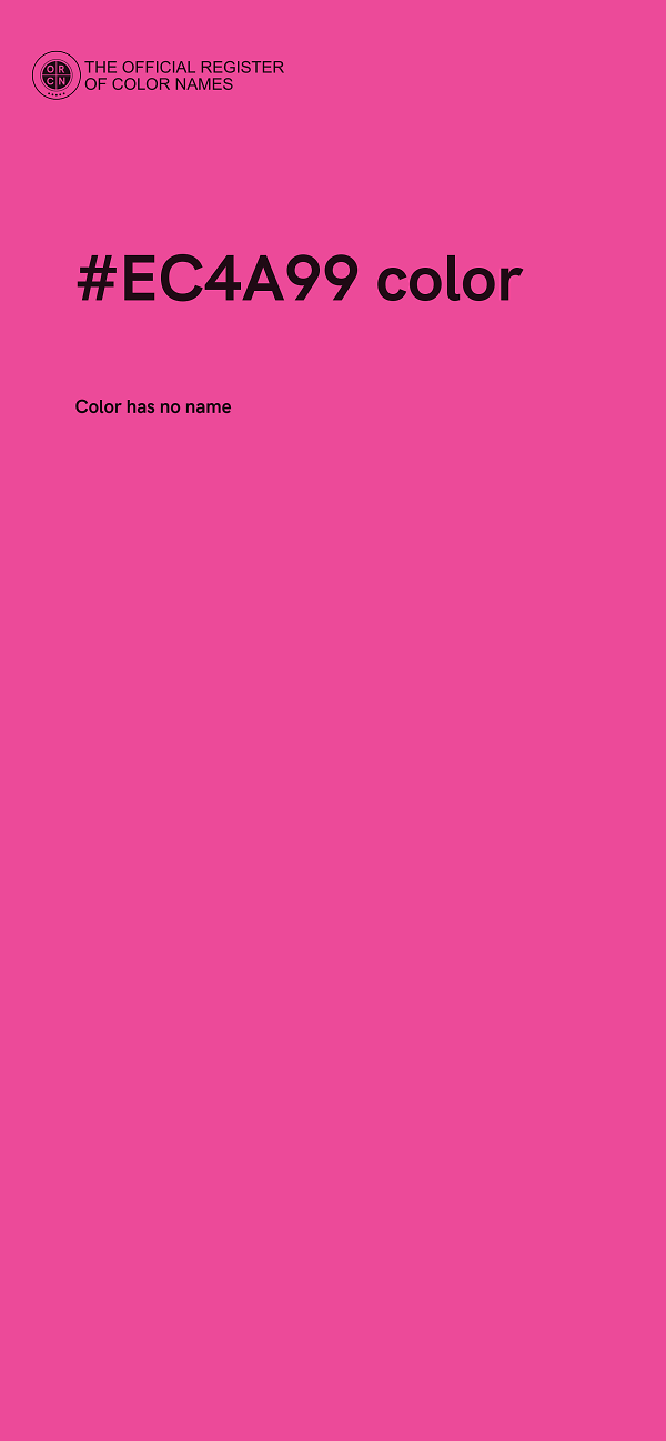 #EC4A99 color image