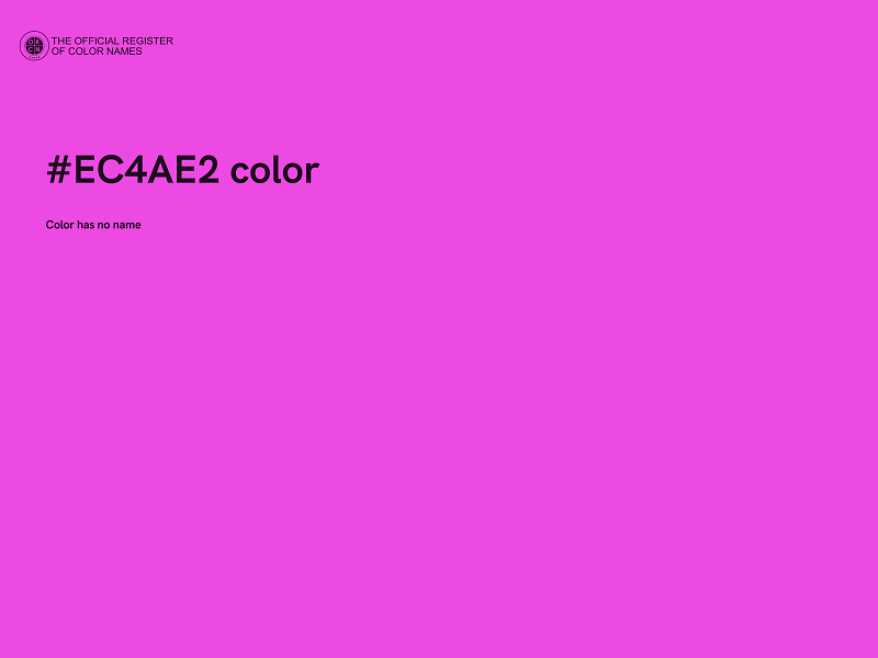 #EC4AE2 color image