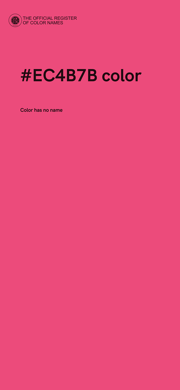 #EC4B7B color image