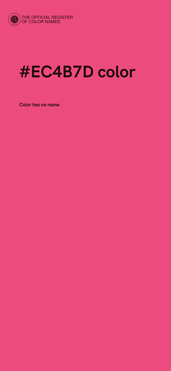 #EC4B7D color image