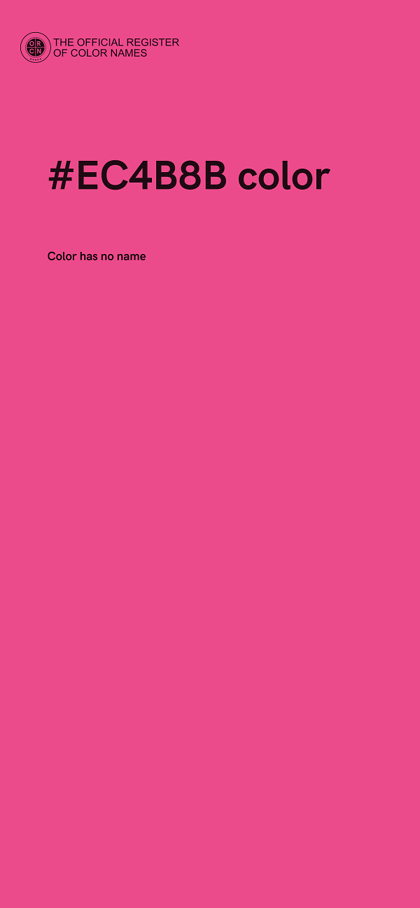 #EC4B8B color image