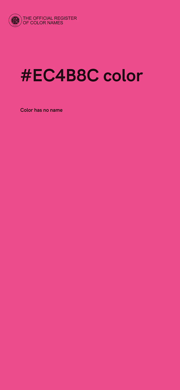 #EC4B8C color image