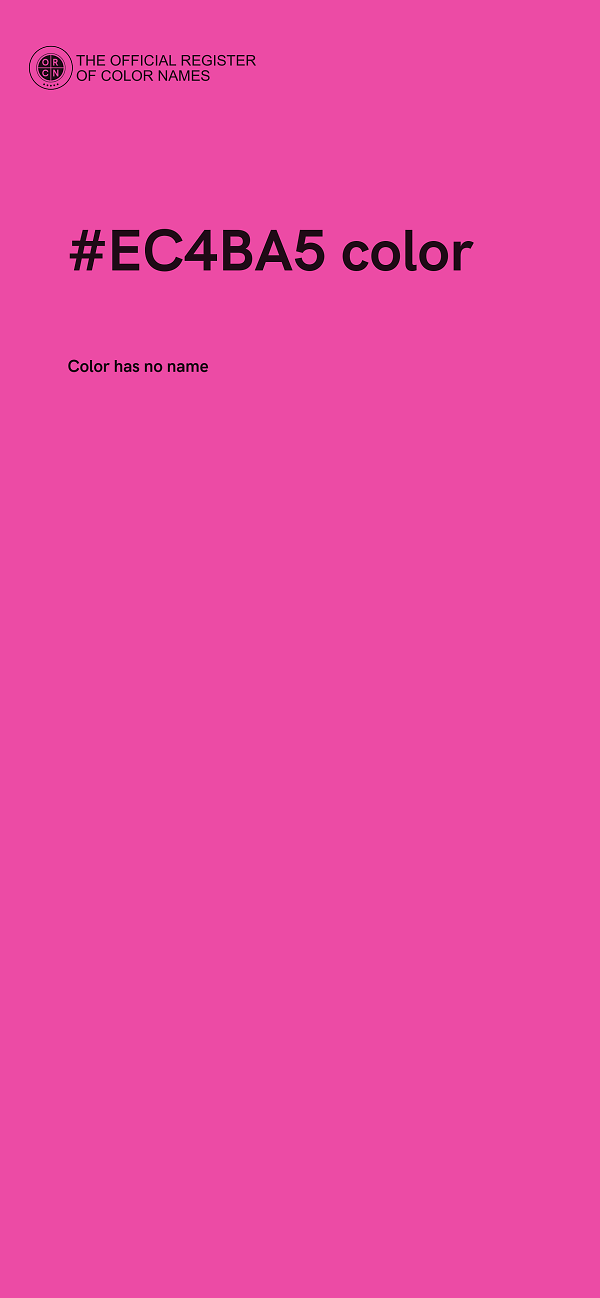 #EC4BA5 color image