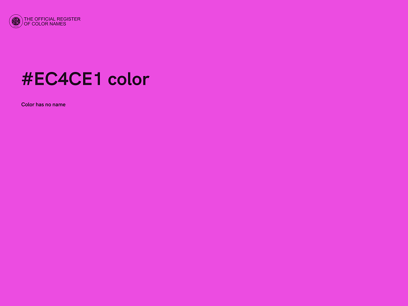 #EC4CE1 color image