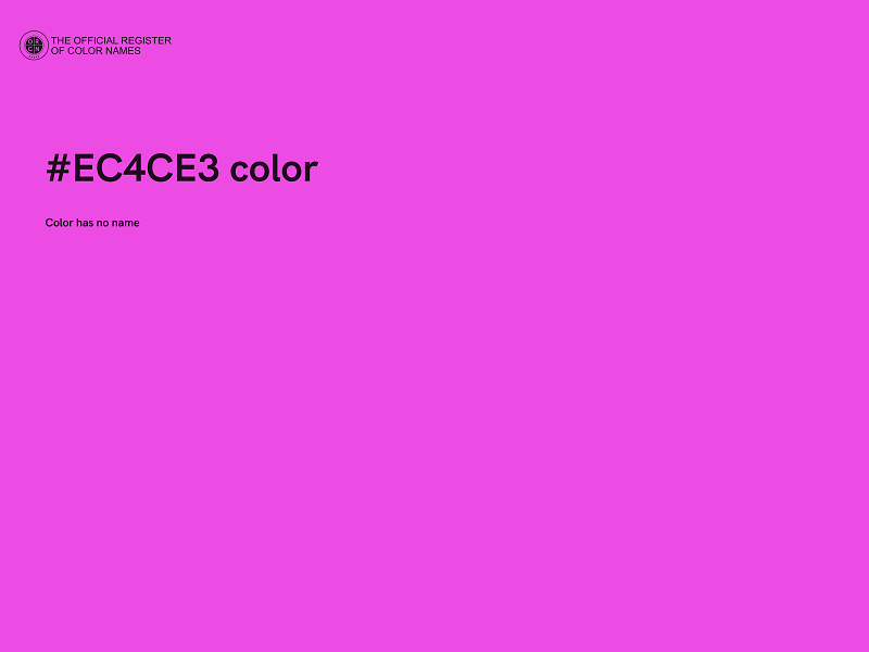 #EC4CE3 color image