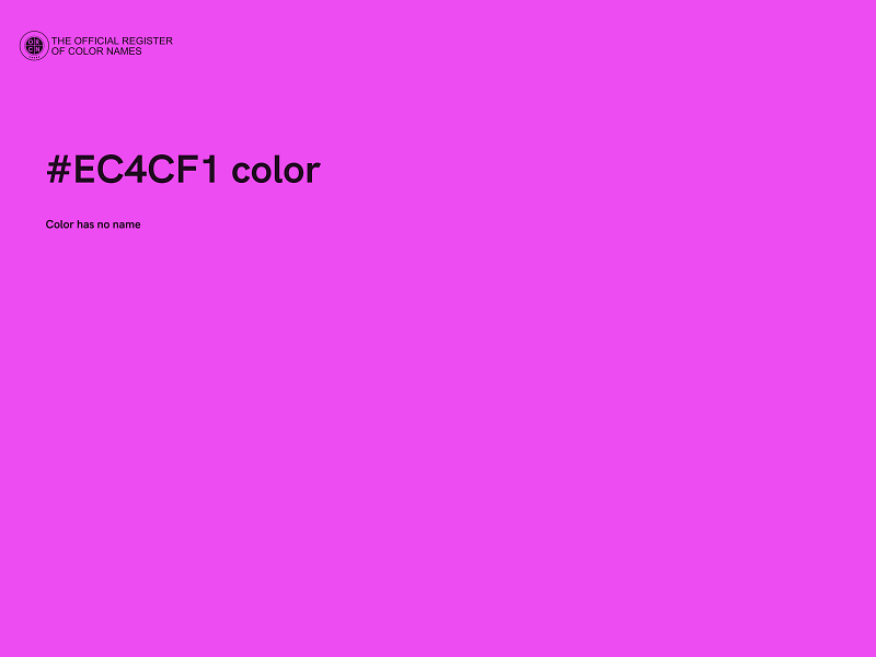 #EC4CF1 color image