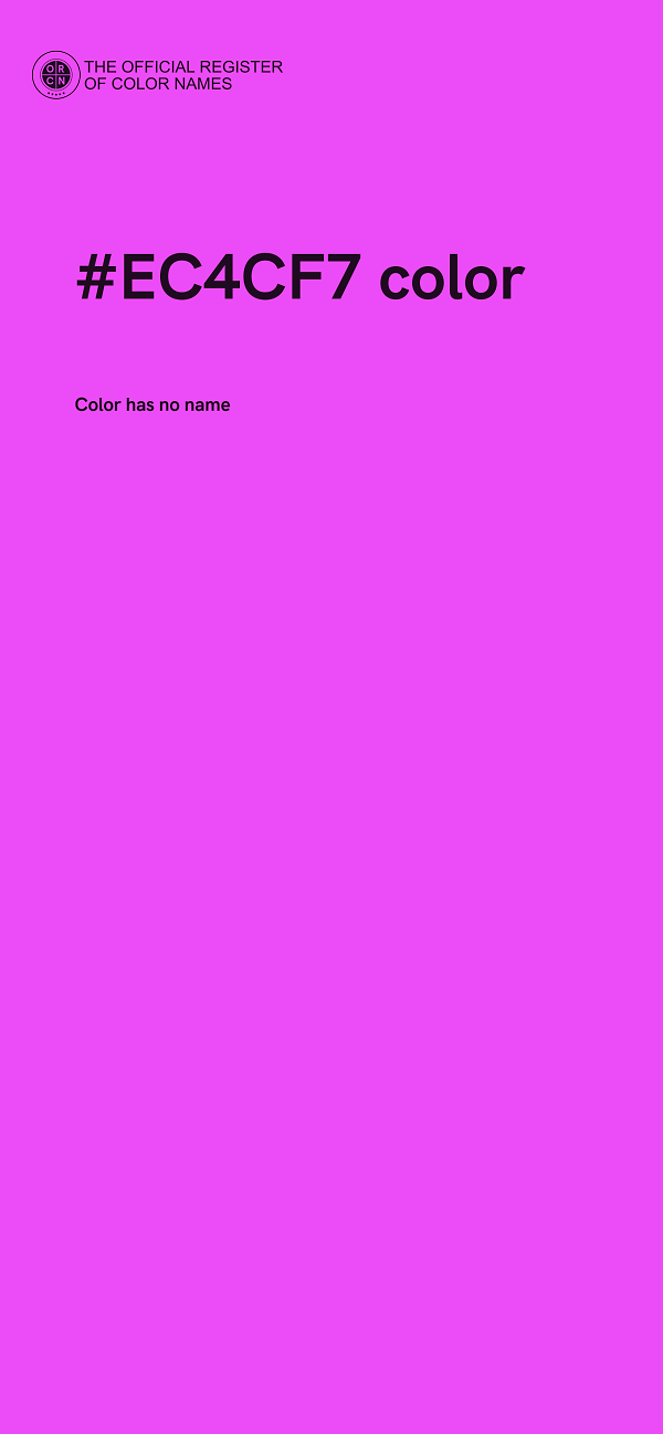 #EC4CF7 color image