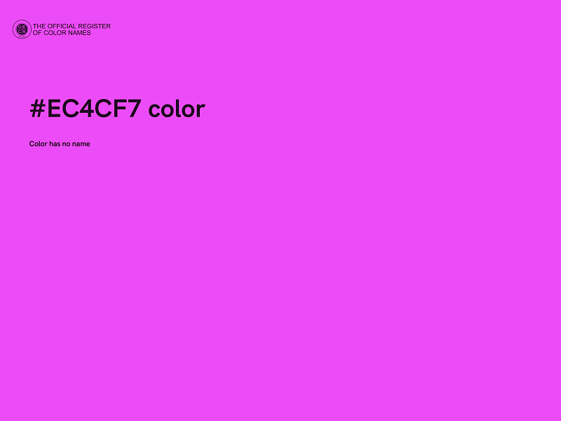 #EC4CF7 color image