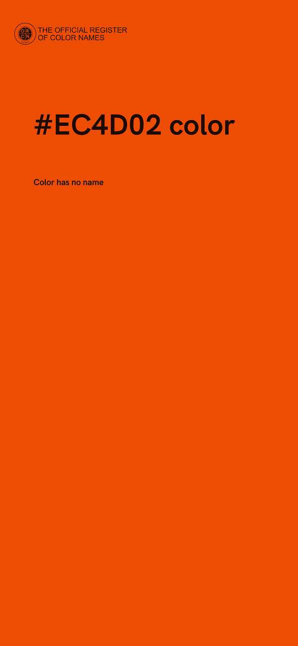 #EC4D02 color image