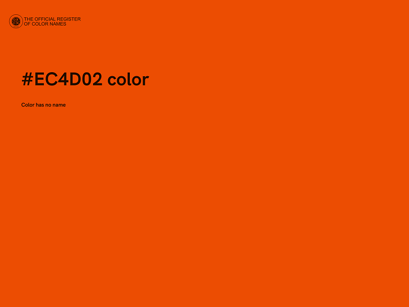 #EC4D02 color image