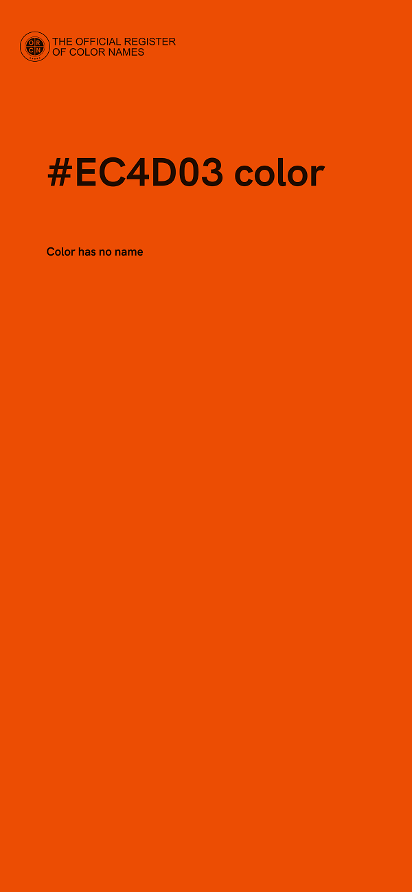 #EC4D03 color image
