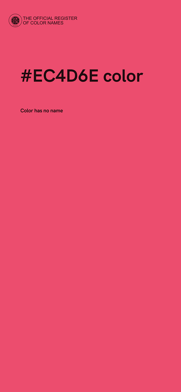 #EC4D6E color image