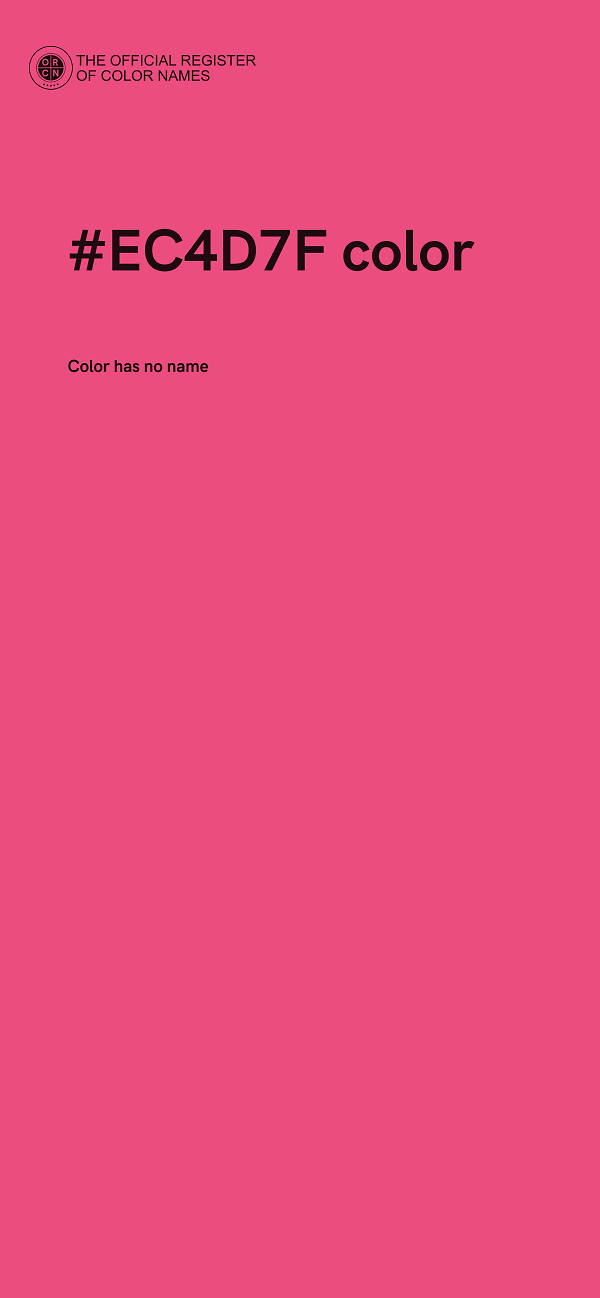 #EC4D7F color image