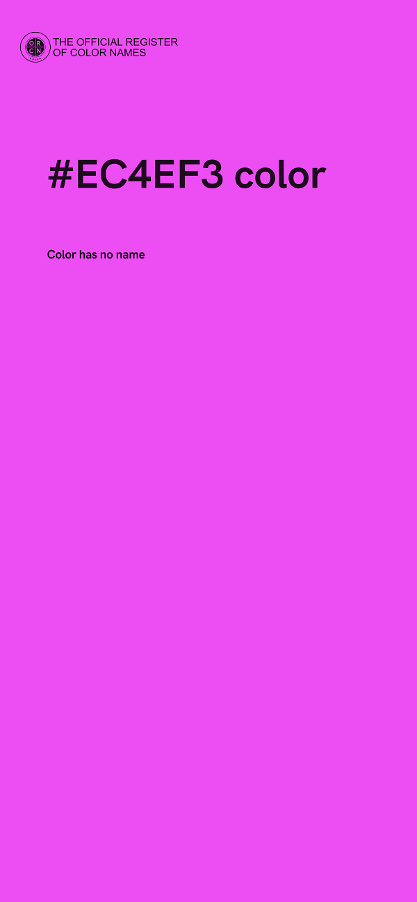 #EC4EF3 color image