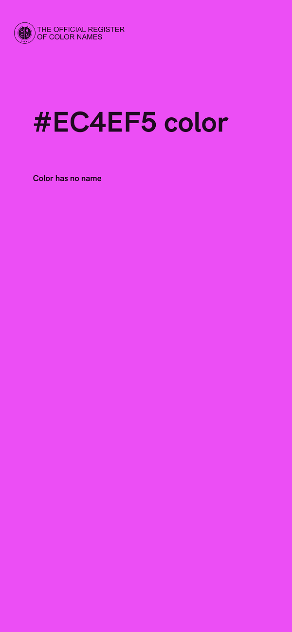 #EC4EF5 color image
