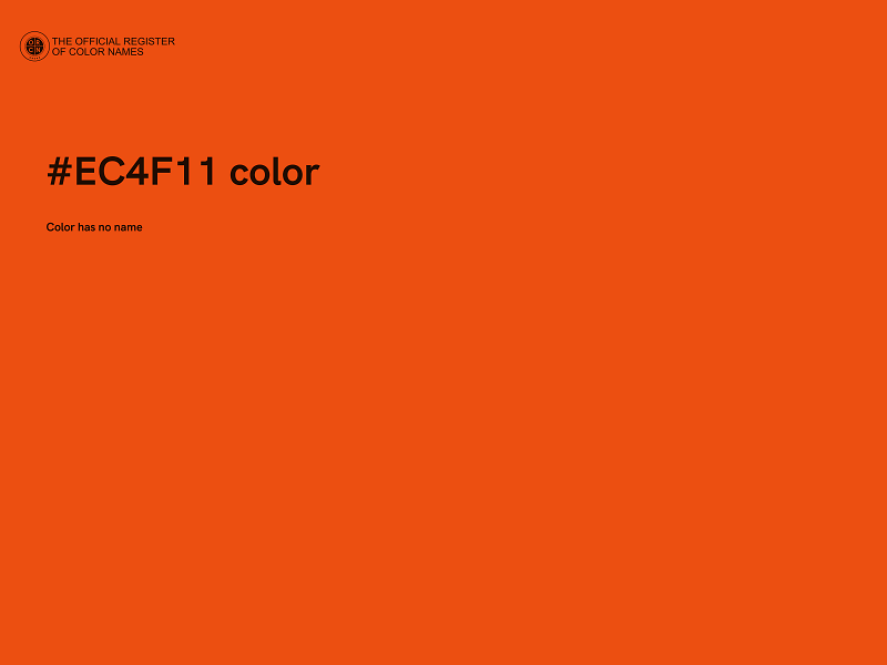 #EC4F11 color image