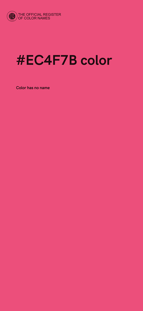 #EC4F7B color image