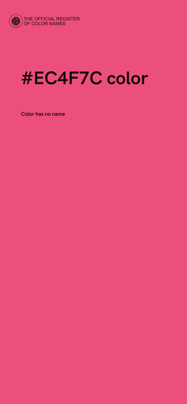#EC4F7C color image