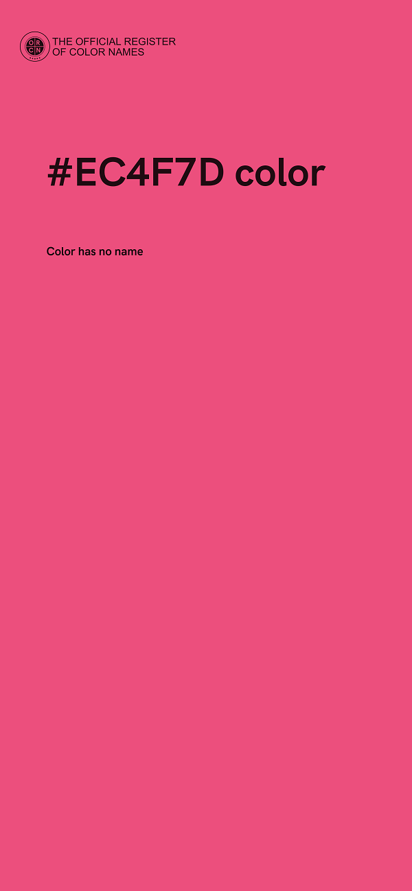 #EC4F7D color image