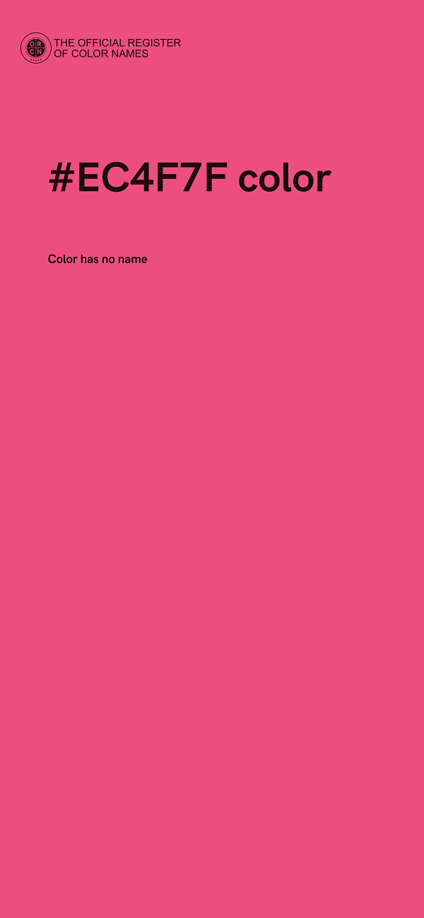 #EC4F7F color image