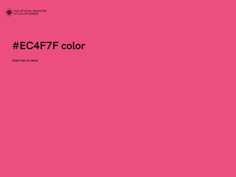#EC4F7F color image