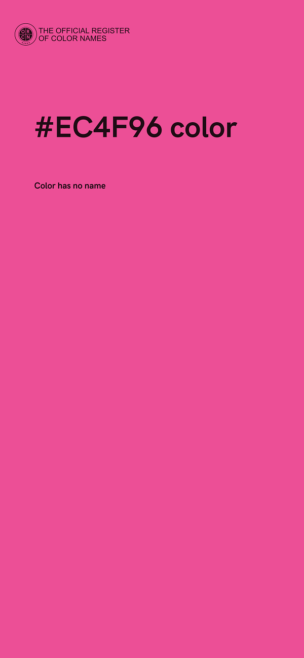 #EC4F96 color image