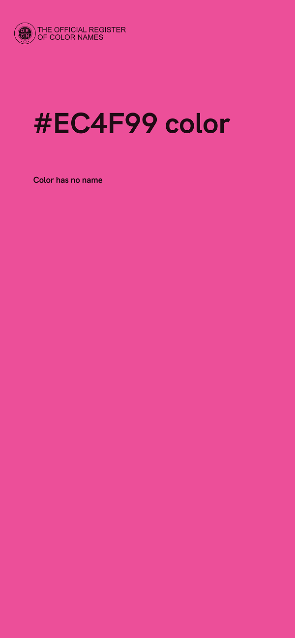 #EC4F99 color image