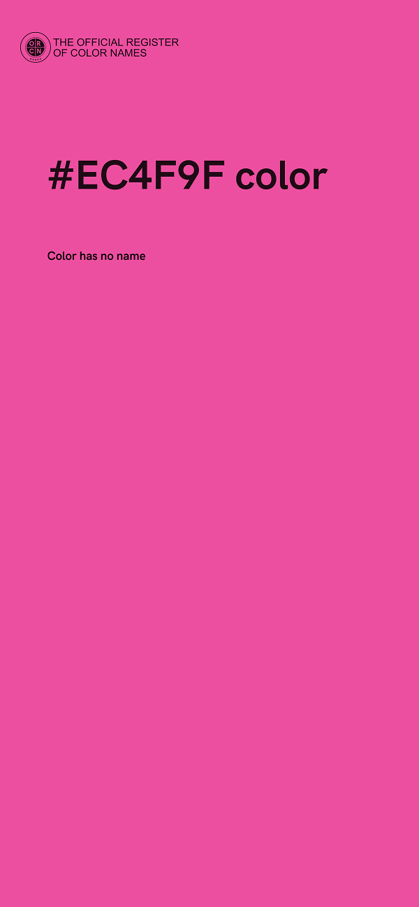 #EC4F9F color image