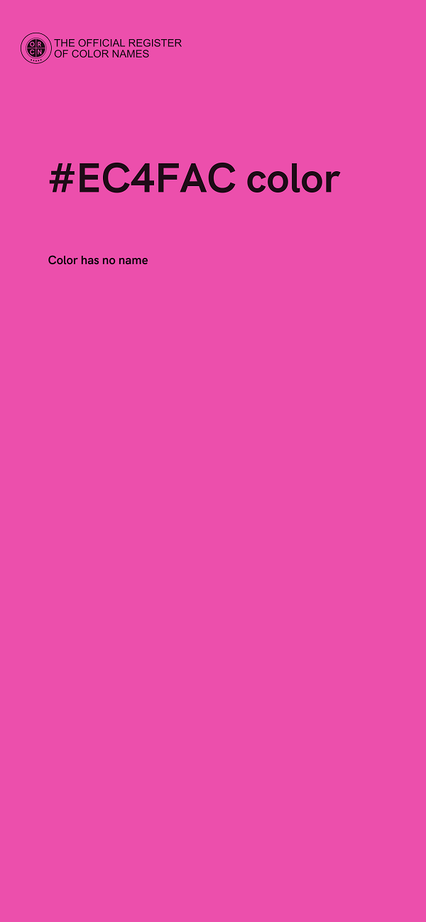 #EC4FAC color image