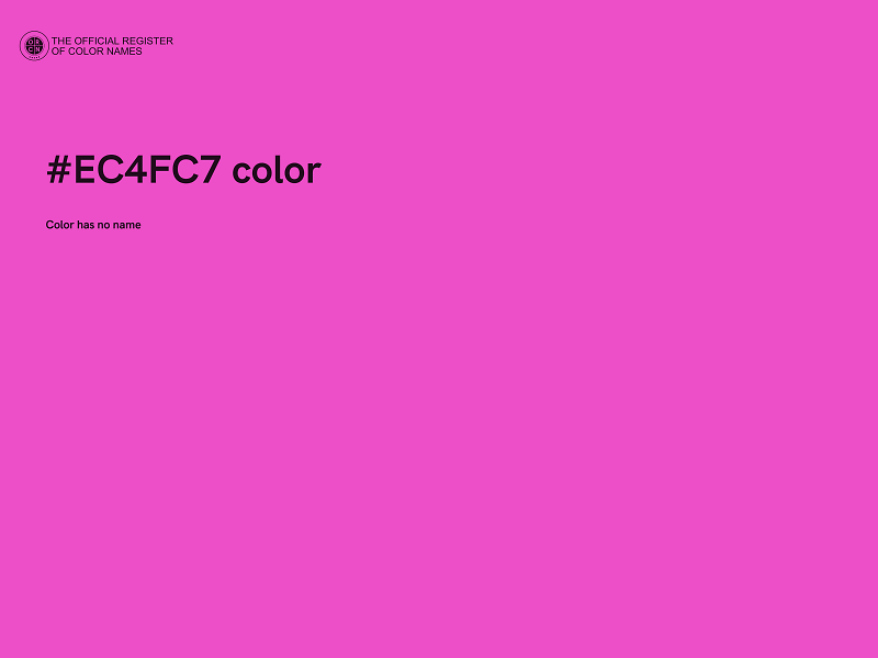 #EC4FC7 color image